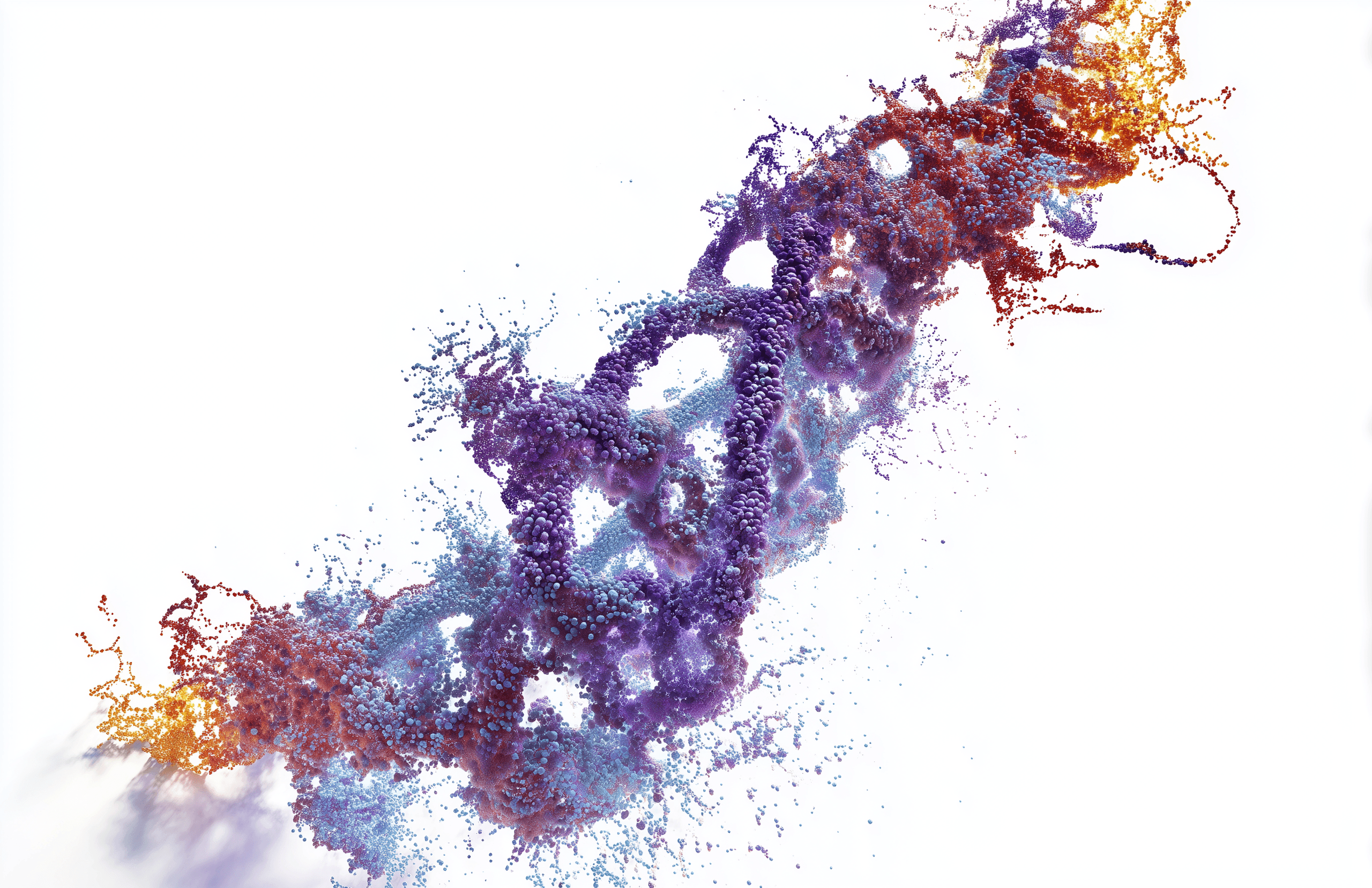 Abstract DNA-inspired pattern